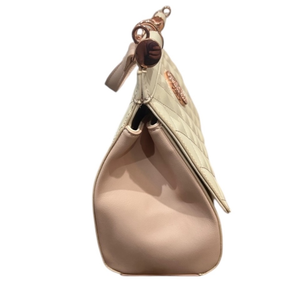 Loungefly Disney Ariel Cream Quilted Shoulder Bag with Rose Gold Accents - Picture 9 of 9